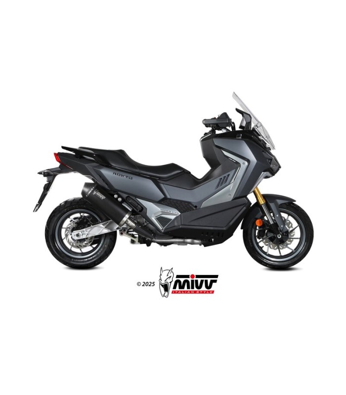 Mivv Oval black Sym ADX TG 400 (2025-26) exhaust