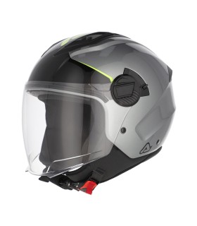Casque jet Acerbis Levante gris jaune
