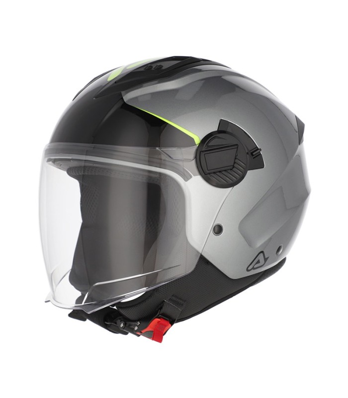 Casque jet Acerbis Levante gris jaune