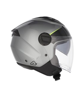 Casco jet Acerbis Levante grigio giallo
