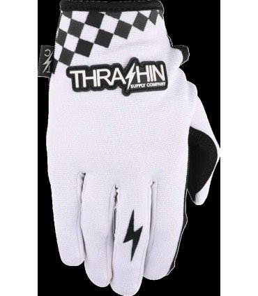 Thrashin Go Fast white summer gloves