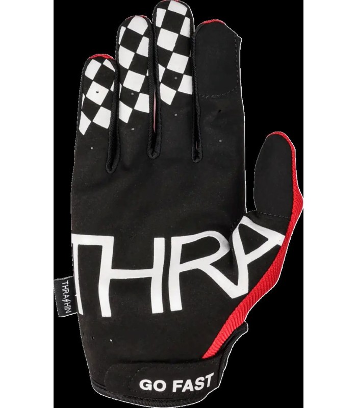 Thrashin Go Fast red summer gloves
