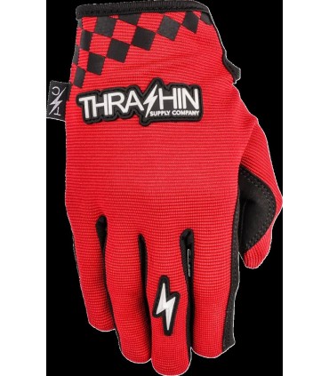 Thrashin Go Fast red summer gloves