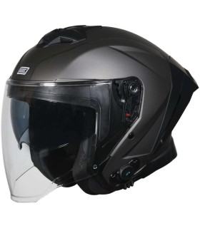 Casco jet con bluethoot Origine Aprica titanio opaco