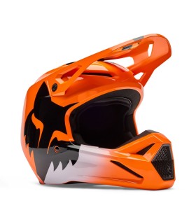 Casco Cross Fox V1 Shield arancio