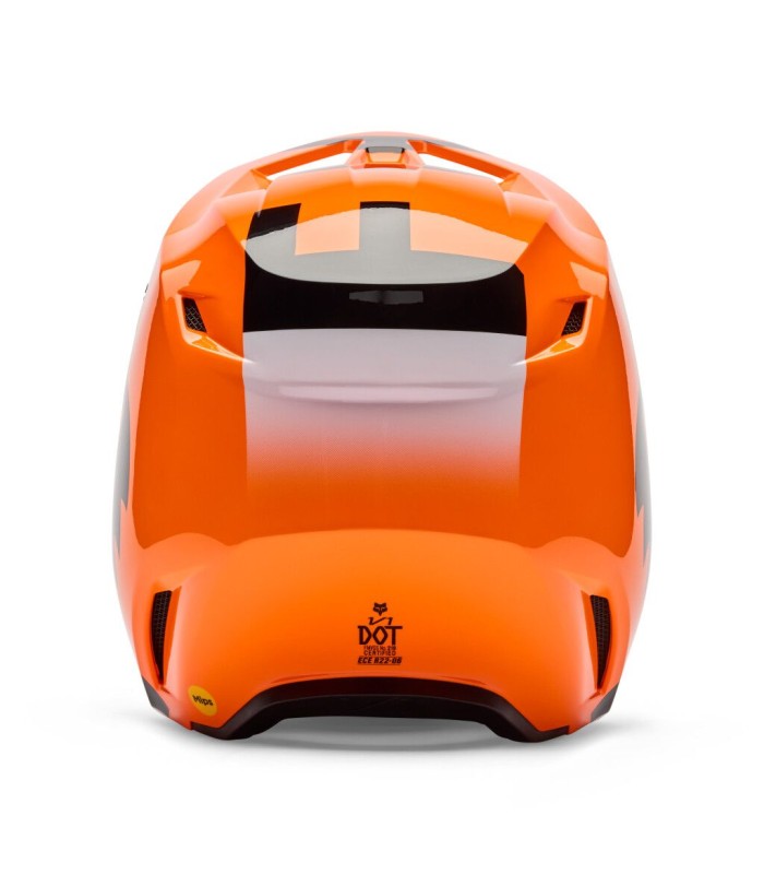 Casco Cross Fox V1 Shield arancio