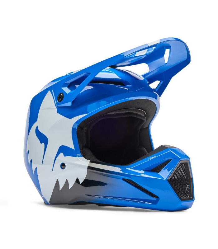 Casque Cross Fox V1 Shield bleu