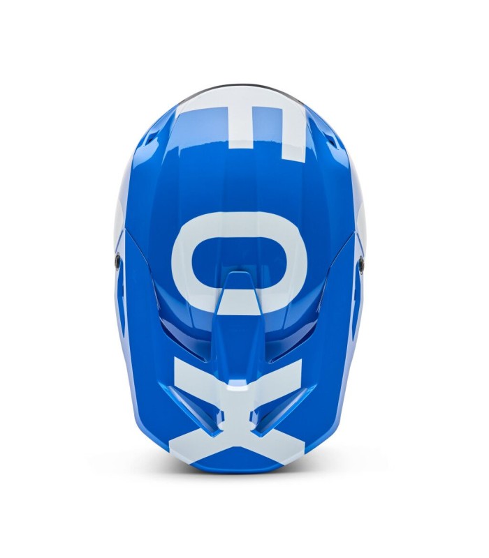 Casco Cross Fox V1 Shield blu