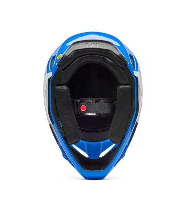 Casco Cross Fox V1 Shield blu