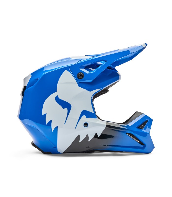 Casque Cross Fox V1 Shield bleu