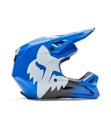 Casque Cross Fox V1 Shield bleu