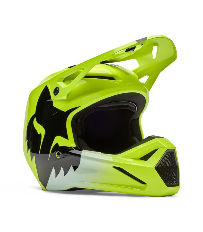 Casco Cross Fox V1 Shield giallo