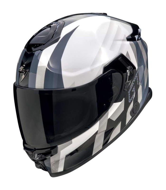 Casco Scorpion Exo-GT Sp Air Touradven bianco perla