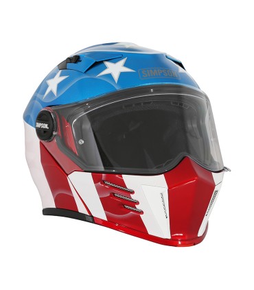 Simpson Darksome Glory Future flip up helmet