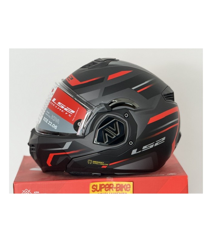 Casque LS2 FF910 Advant 2 Kuka noir rouge mat