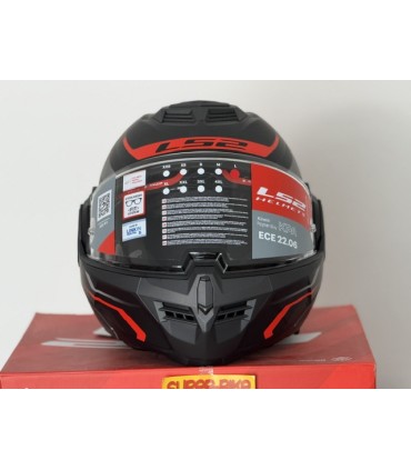Casco LS2 FF910 Advant 2 Kuka nero opaco rosso