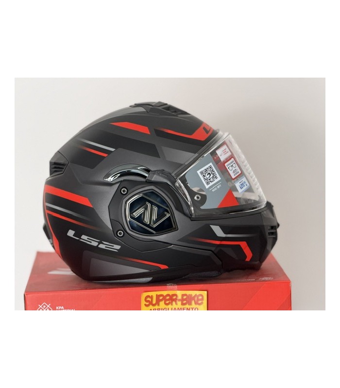 Casco LS2 FF910 Advant 2 Kuka nero opaco rosso