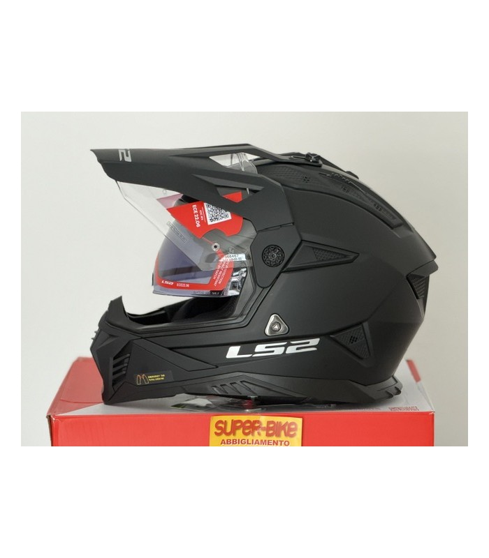 Casco LS2 MX702 Pioneer 2 nero opaco