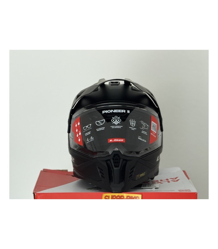 Casco LS2 MX702 Pioneer 2 nero opaco