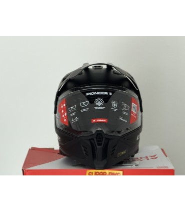Casco LS2 MX702 Pioneer 2 nero opaco