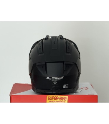 Casco LS2 MX702 Pioneer 2 nero opaco