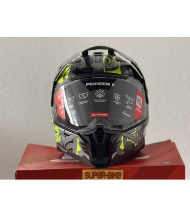 LS2 MX702 Pioneer 2 Rangi yellow helmet