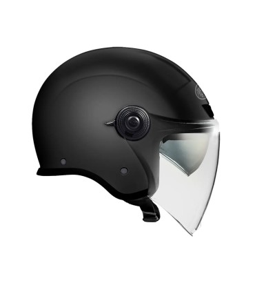 Helm jet Premier City Fly Evo schwarz mat