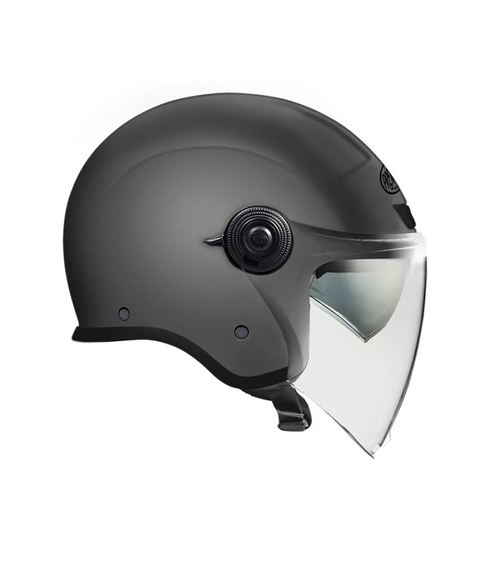 Helm jet Premier City Fly Evo grau mat