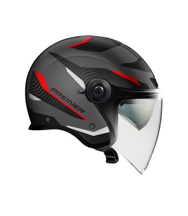 Helm jet Premier City Fly Evo 17 BM mat
