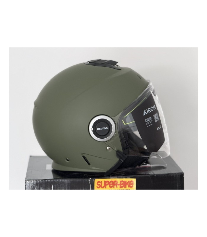 Casque jet Airoh Helyos vert matt
