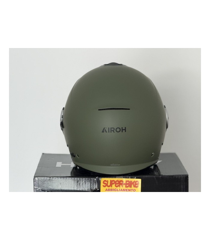 Casque jet Airoh Helyos vert matt