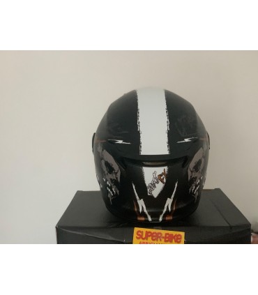 Casque Scorpion Covert FX Skullz gris or matt