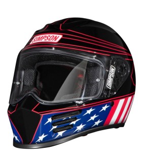 Casco integrale moto Simpson Speed Americana nero