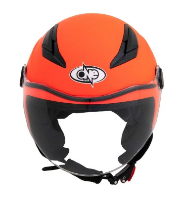Motorcycle Helmet Jet One Child Junior orange mat