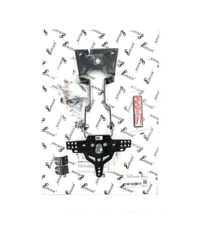 Yamaha XSR 900 (2021-26) ZIEGER LICENSE PLATE BRACKET BLACK