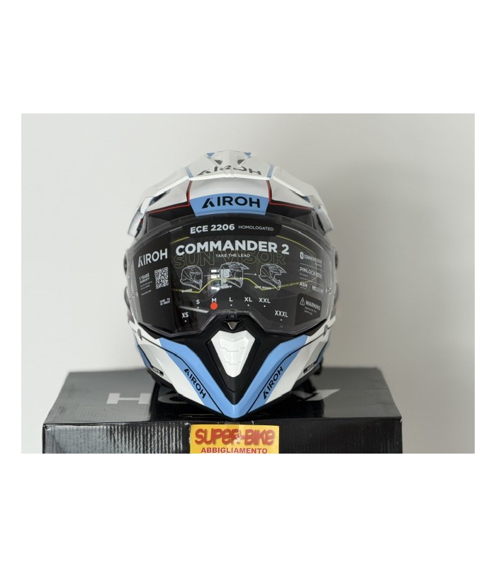 Helm Airoh Commander 2 Skip weiss