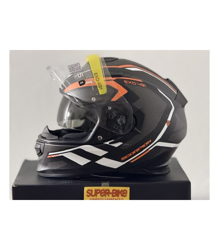 Scorpion Exo 491 Kripta orange helmet