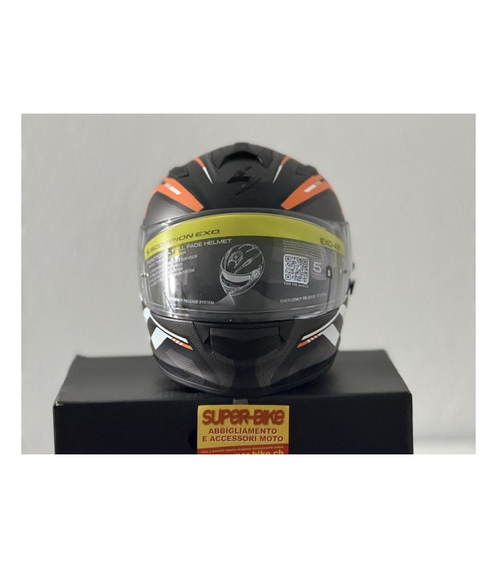 Scorpion Exo 491 Kripta orange helmet