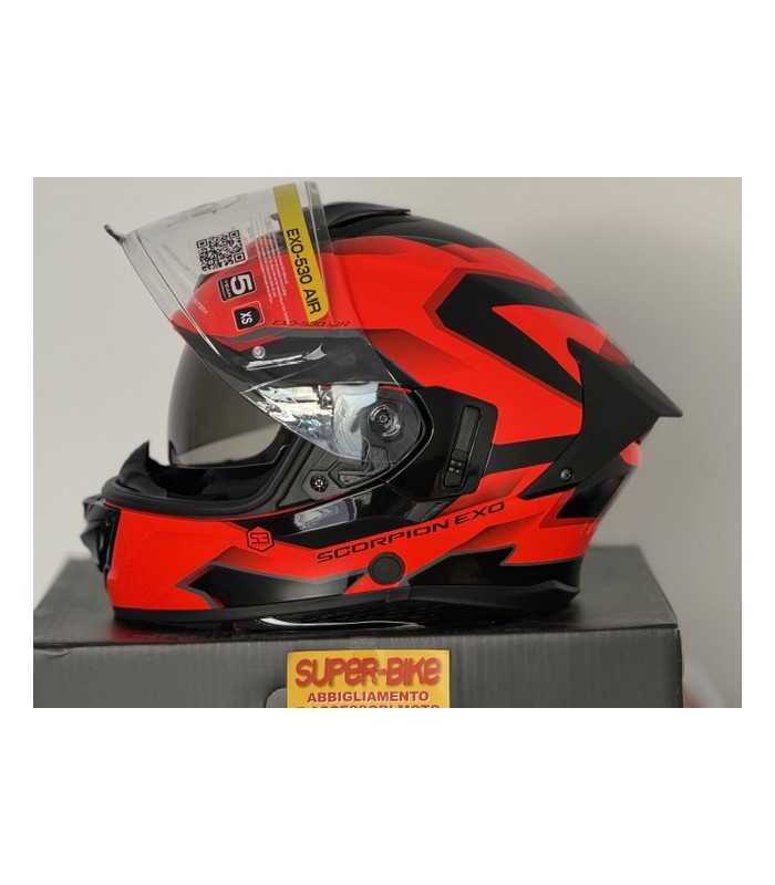 Casco Scorpion Exo 530 Air Clip rosso