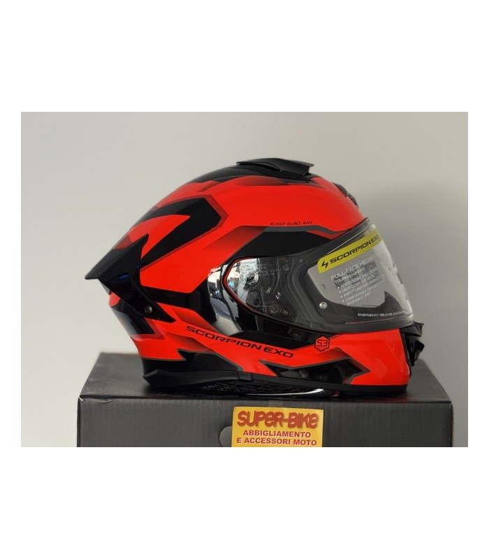 Casque Scorpion Exo 530 Air Clip rouge