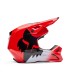 Casco Cross Fox V1 Shield rosso