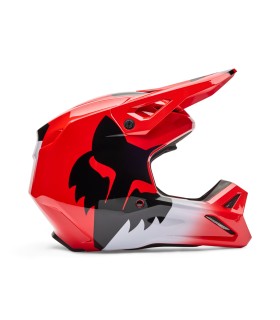 Casco Cross Fox V1 Shield rosso