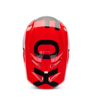 Casco Cross Fox V1 Shield rosso