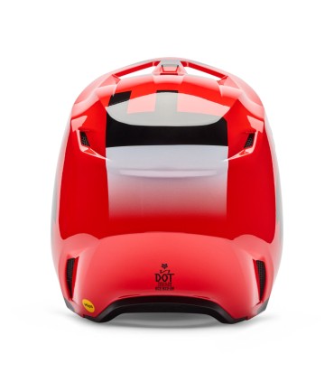 Casco Cross Fox V1 Shield rosso