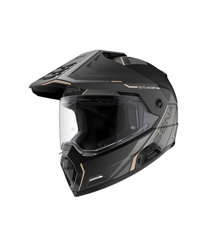 Casque Sena Outlander Mesh 3.0 noir mat