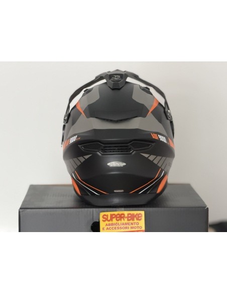 Scorpion Adf-9000 Air Feat grey orange helmet