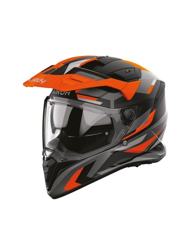 Casque Airoh BADX-X Glitch orange mat