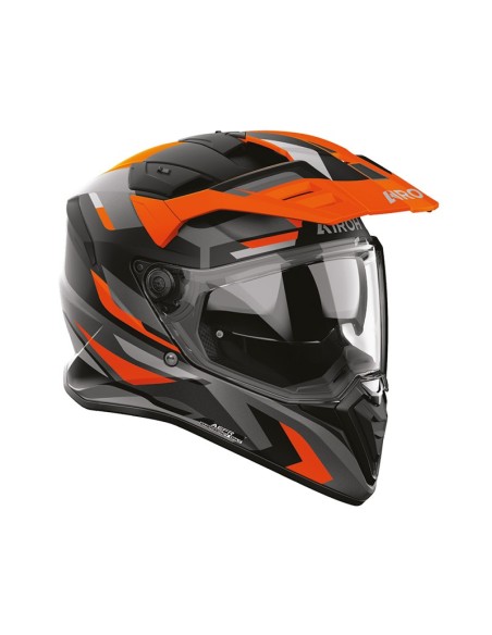 Casque Airoh BADX-X Glitch orange mat