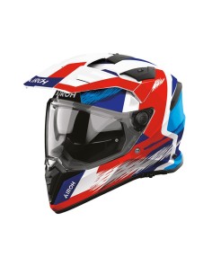 Casque Airoh BADX-X Airspeed bleu rouge