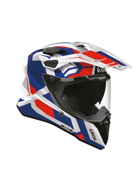 Helm Airoh Commander 2 Polar blau rot